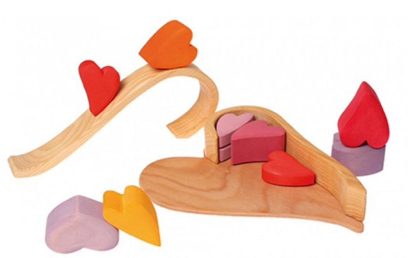 Grimm's Wooden Blocks - Red Heart