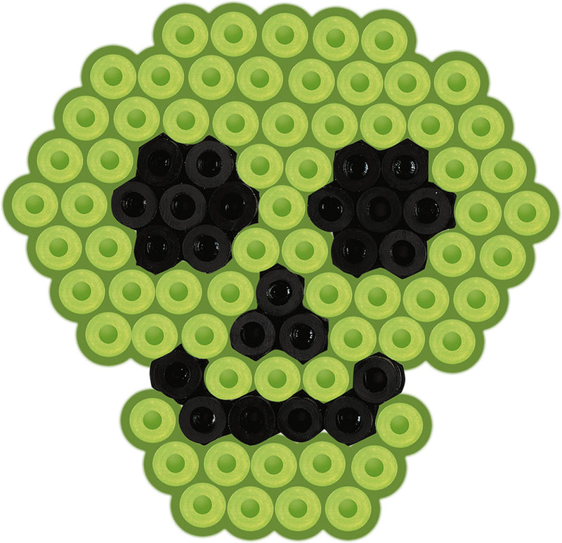a glow in the dark hama bead idea the skull