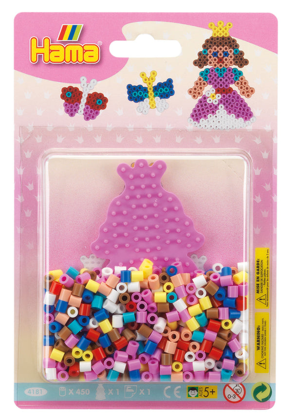 a princess shaped pink peg board for a princess hama idea