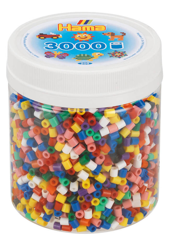 Hama Beads Tub of 3,000 in Primary Colours