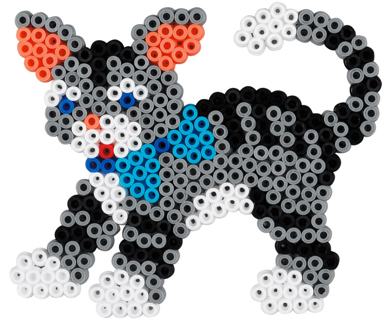 a grey cat hama bead idea to make