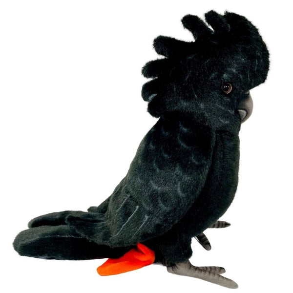 Hansa - Black Cockatoo Red Tail Soft Toy