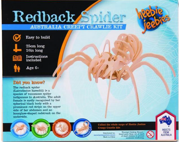 heebie jeebies red back spider science toys for children for steam and stem learning redback spider 