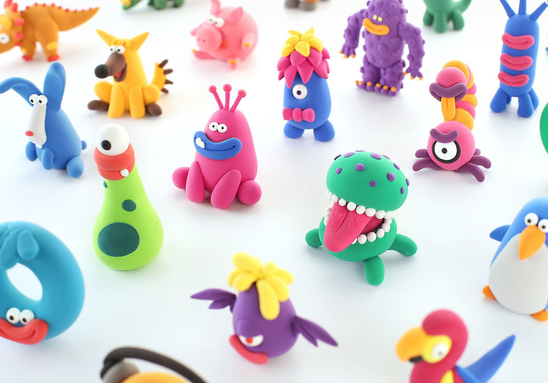 air dry clay monsters Hey Clay