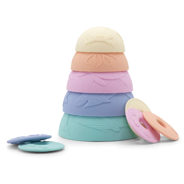 Jellystone Ocean Stacking Cups Pastel