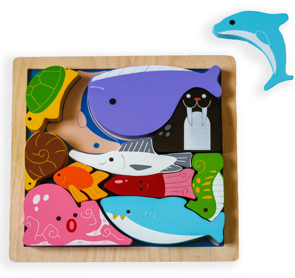 Kiddie Connect Sea Creatures Chunky Puzzles