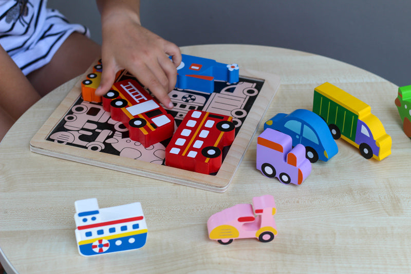 Kiddie Connect - Vehicles Chunky Puzzle