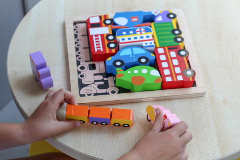 Kiddie Connect - Vehicles Chunky Puzzle