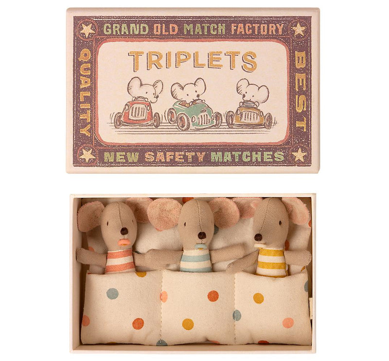 Maileg - Triplets, Baby Mice in Box