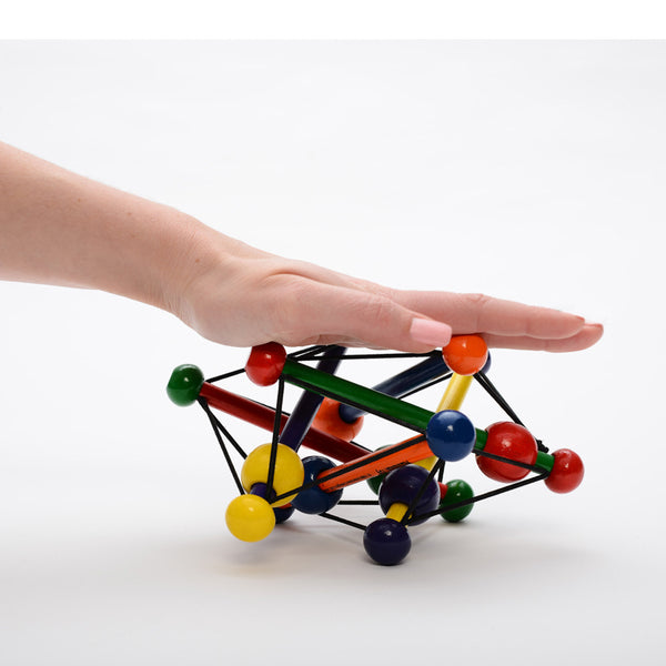Manhattan skwish classic toy is a flexible, tactile and colourful teether toy.