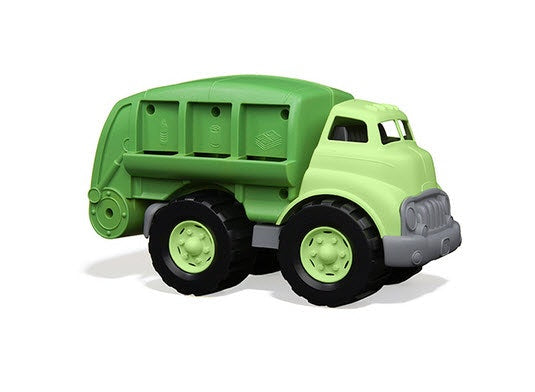the green toys recycling truck made from recycled milk bottles