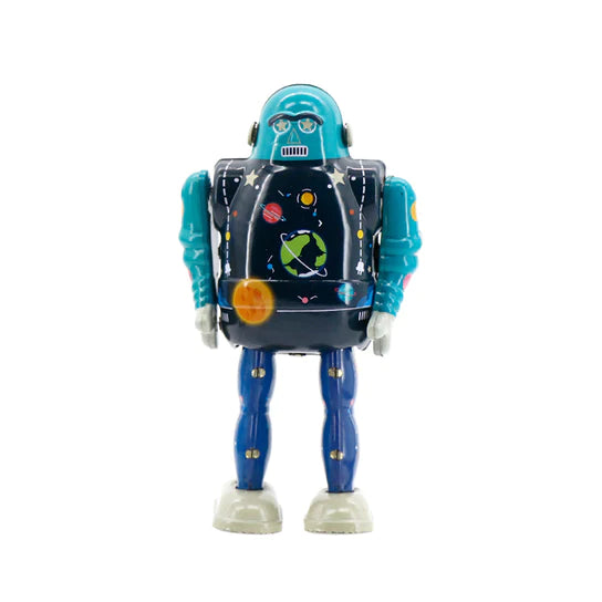 Tin Toys Mr. & Mrs Tin Star Bot Wind Up Robot