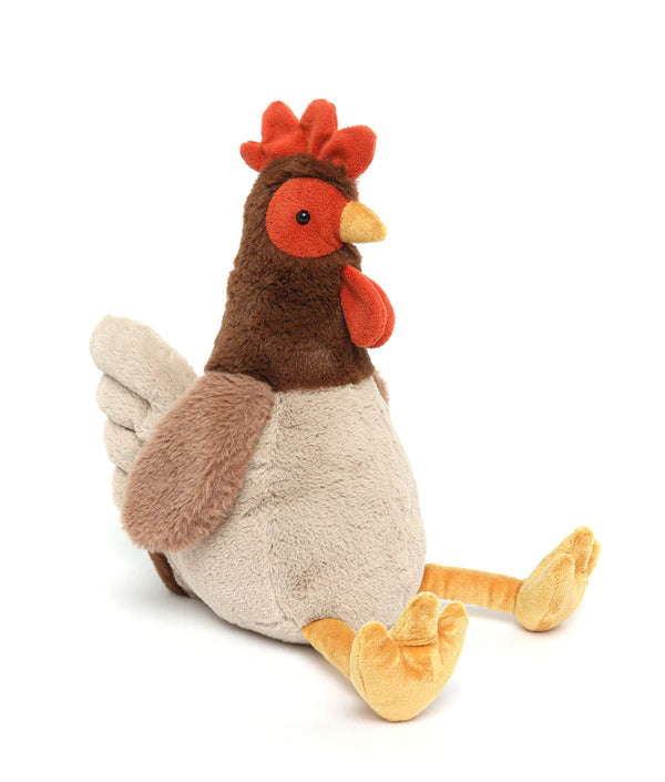 nana huchy rooster soft toy sitting down