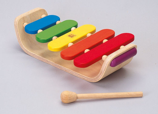 Plan Toys wooden xylophone is a wonderful first musical toy. Smooth surfaces and easy to play. recommneded age 1 +
