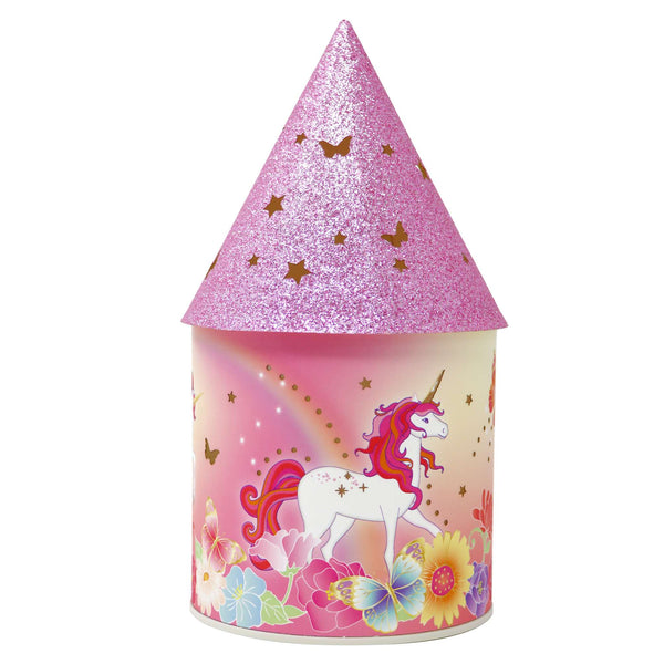 Pink Poppy Unicorn Butterfly LED Colour Changing Lantern