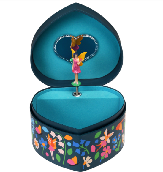 Rex London - Heart Jewellery Box, Fairies in the Garden