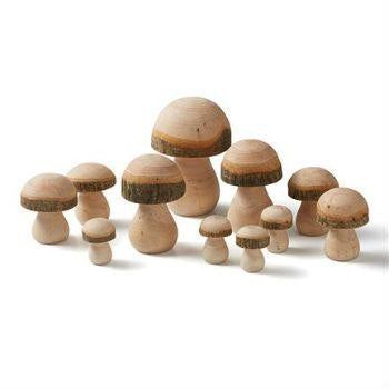 wooden-mushrooms-in-wood