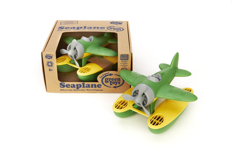 green toys sea plane in green and yellow