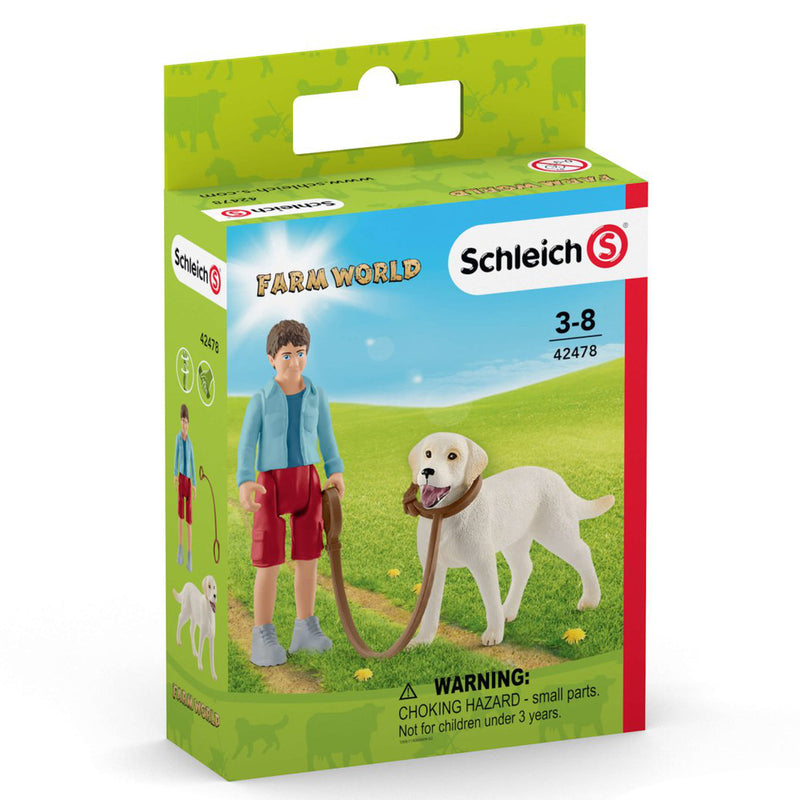 Schleich - Walking with Labrador Retriever