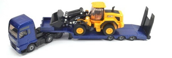 Siku MAN TGX XXL with low loader and JCB wheel loader