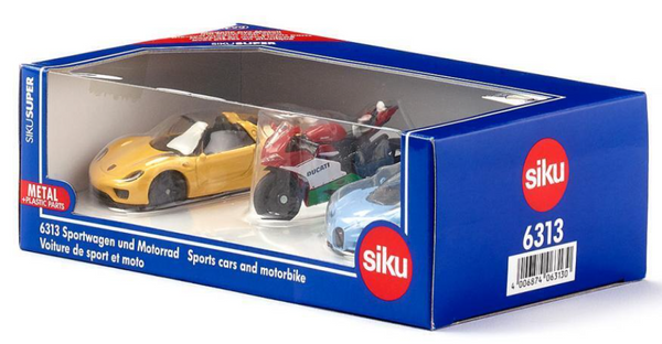Siku - Cars and motor bike set