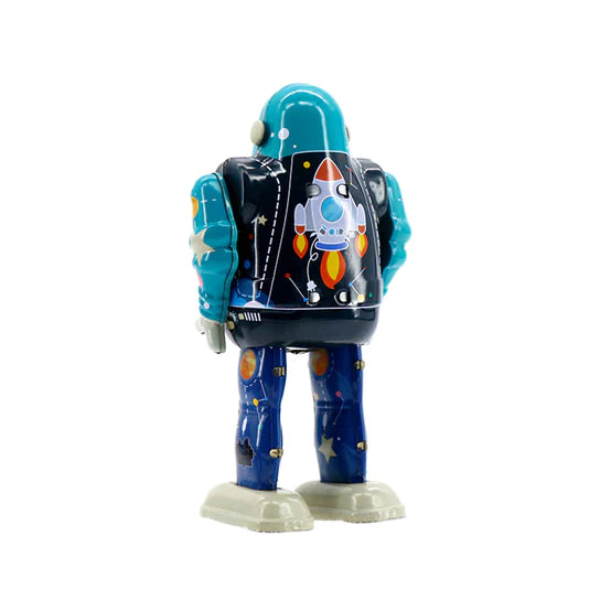 Tin Toys Mr. & Mrs Tin Star Bot Wind Up Robot