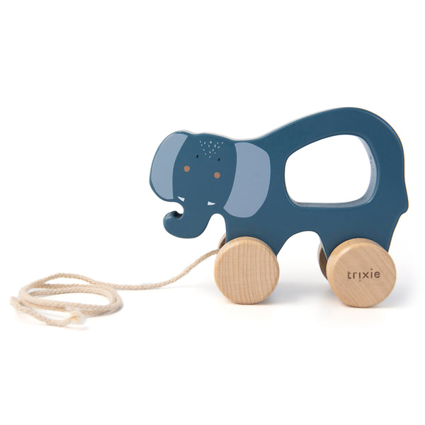 Trixie Wooden Pull Along Elephant