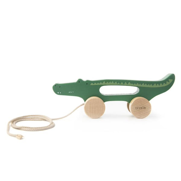 Trixie Wooden Pull Along Crocodile