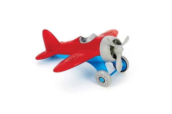 green toys red and blue airplane for kids