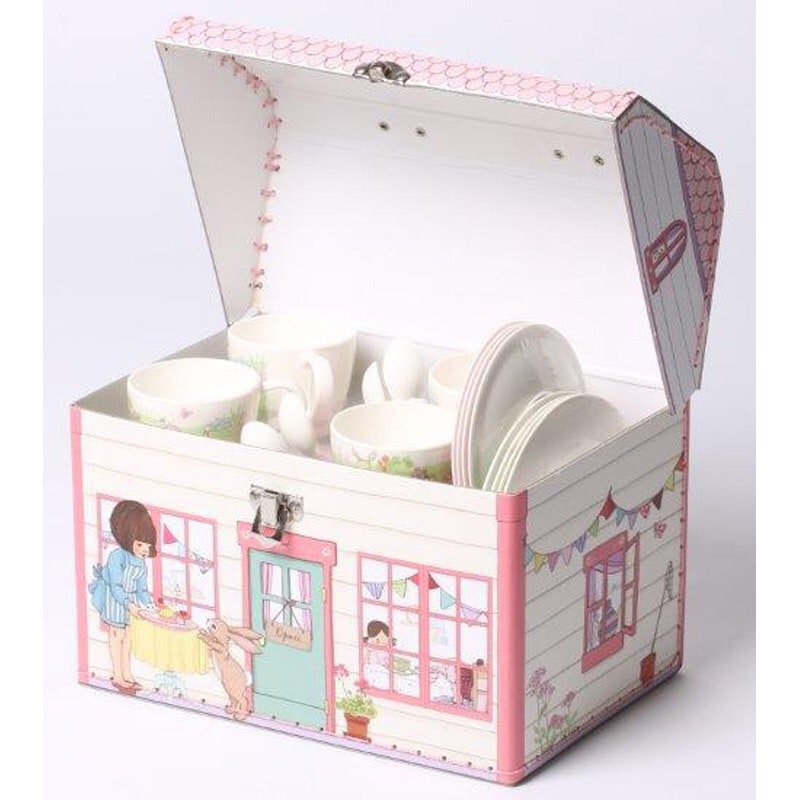 Bella and Boo Malamine House Box TeaSet – Childplay Melbourne
