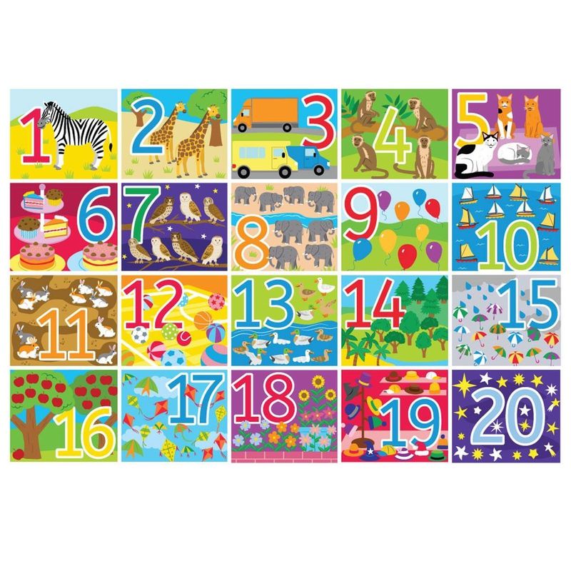 Big Jigs - Wooden  Floor Puzzle counting 1-20