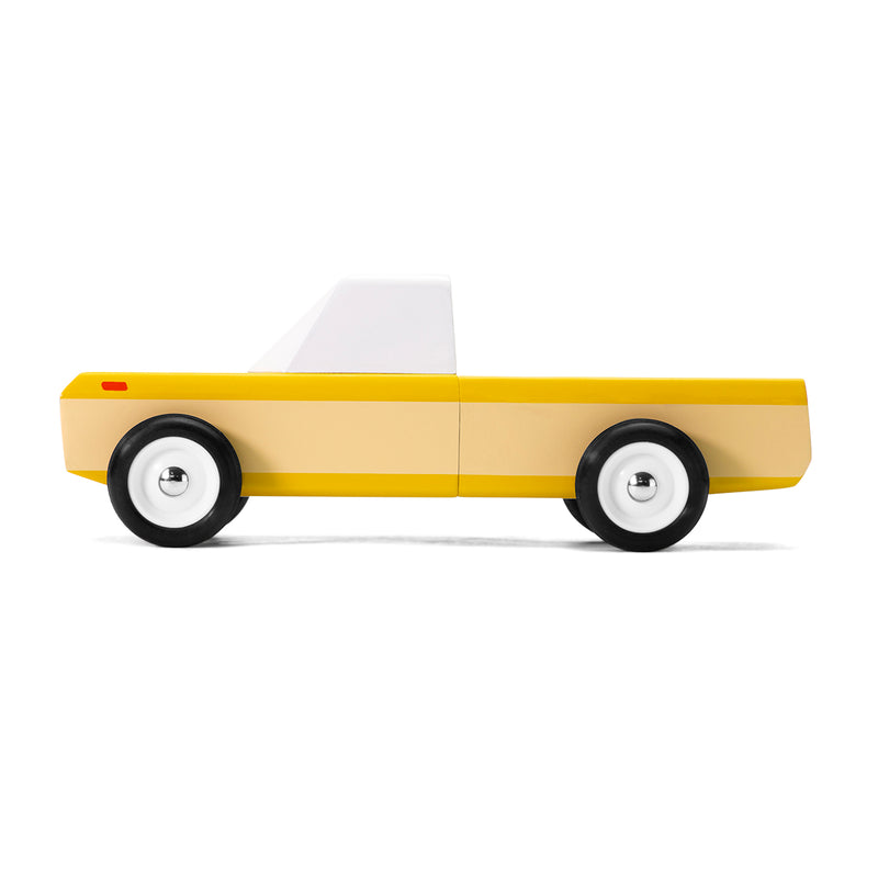 Candylab Wooden Toy Car - Longhorn Yellow