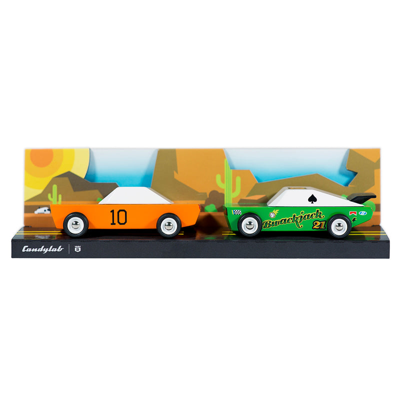 Candylab Wooden Car Toys - Mini pack Desert race