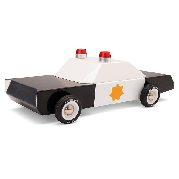 Candylab Wooden Car Toys -  Police Cruiser Toy Car