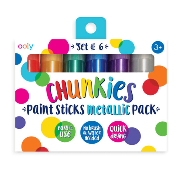Chunkies Paint Sticks - 6 pack, Metallic