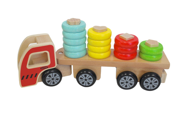 discoveroo wooden toy truck for children multicolour