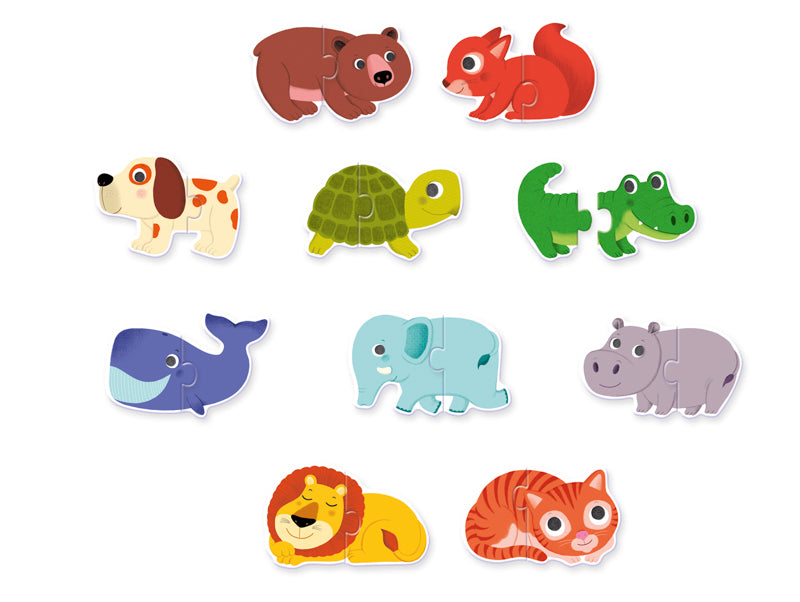 Djeco - Duo Animals 20pc Puzzle