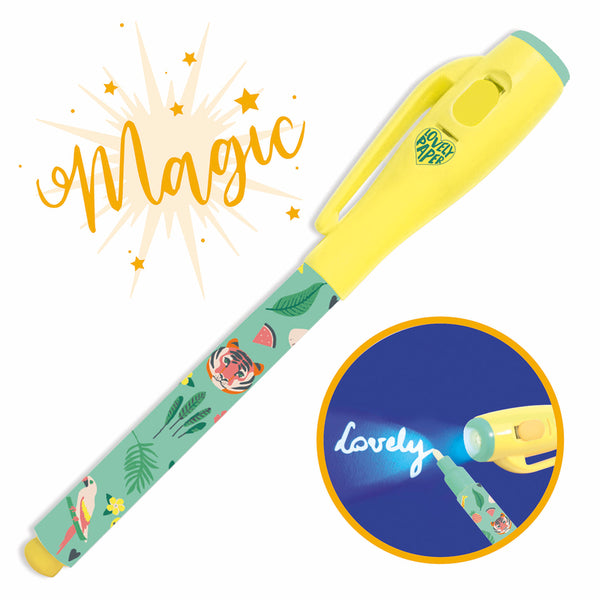 djeco magic pen with invisible ink is a great stationery item for children ages 3+