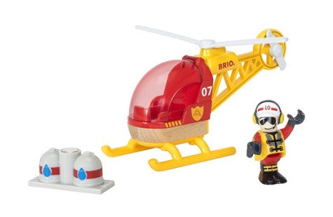 Help save the day with this fantastic firefighter helicopter! Perfect gift for any 3 year old and up