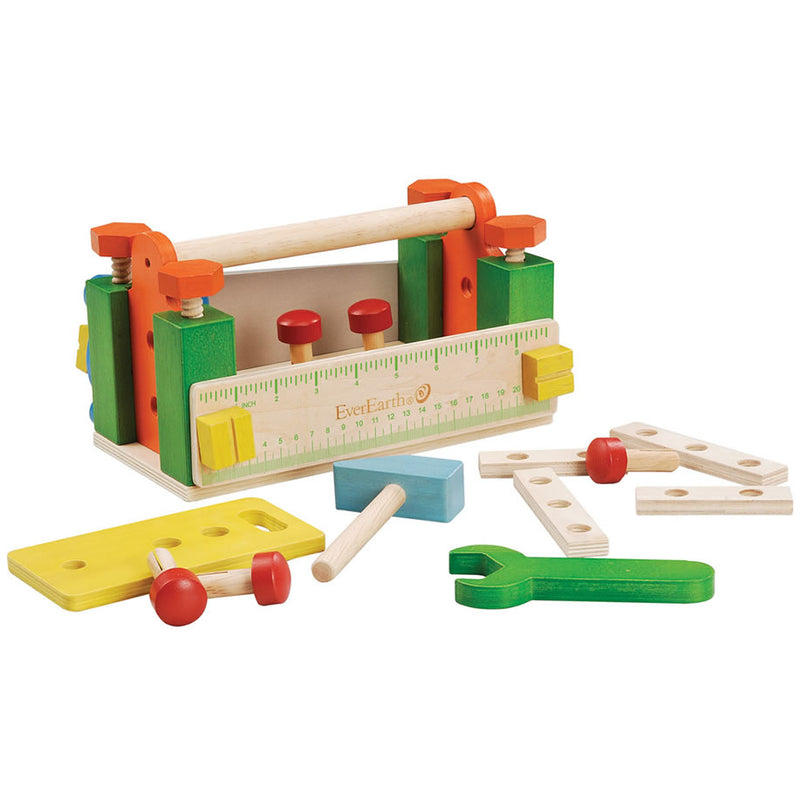everearth tool box workbench kids wooden toys