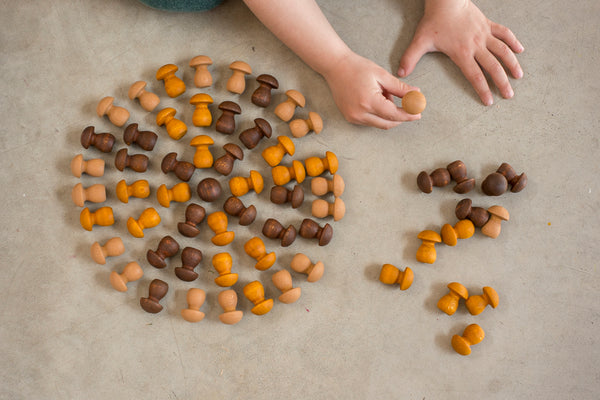 Grapat -  Wooden Mandala Mushrooms