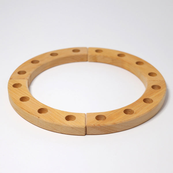 the grimms wooden birthday ring in natural
