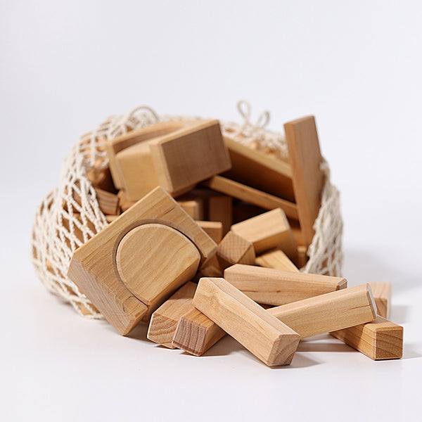 Grimms - Wooden Blocks Natural 60 pieces
