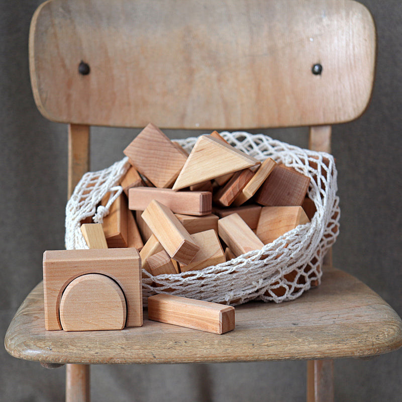 Grimm’s - Wooden Blocks Natural 60 pieces