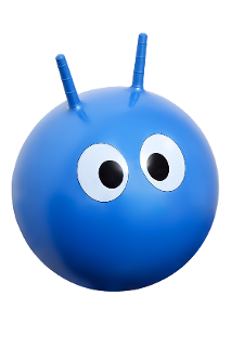 heebie jeebies jumping toys for kids activity and sport in blue