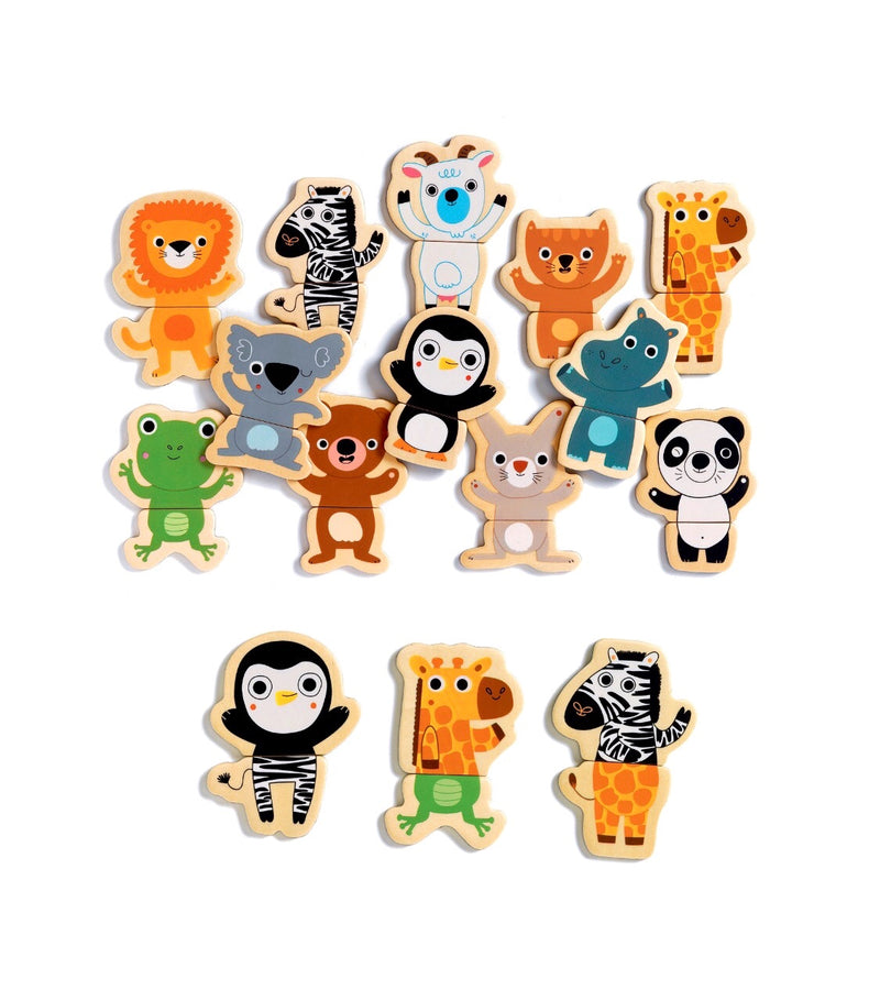 Djeco - Wooden Fridge Magnets, Coucou