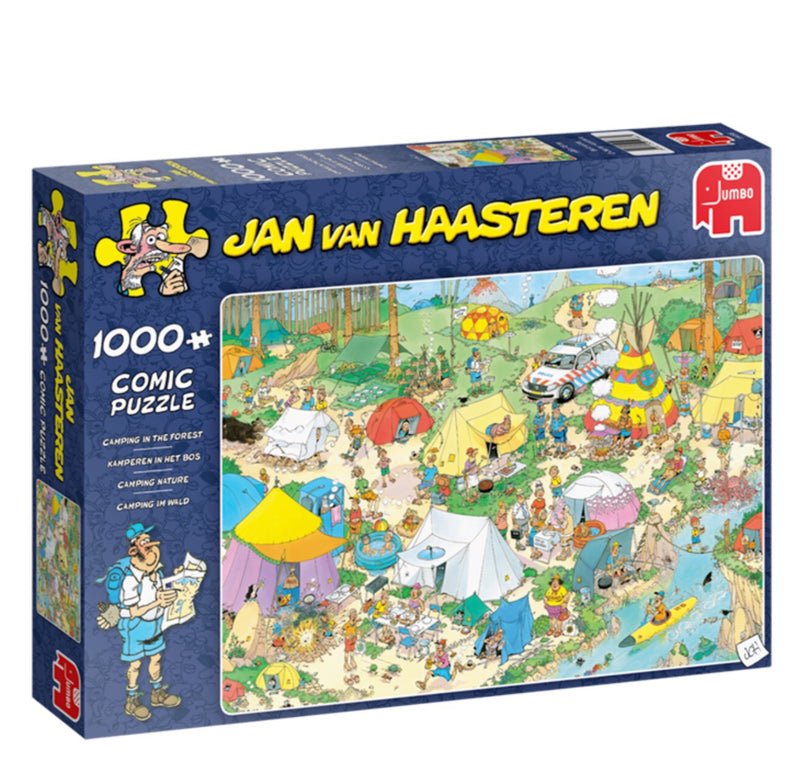 Jumbo - Jan van Haasteren Jigsaw Puzzle 1000 piece, Camping in the Forest