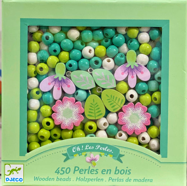 Djeco -  Wooden Beads, Garden