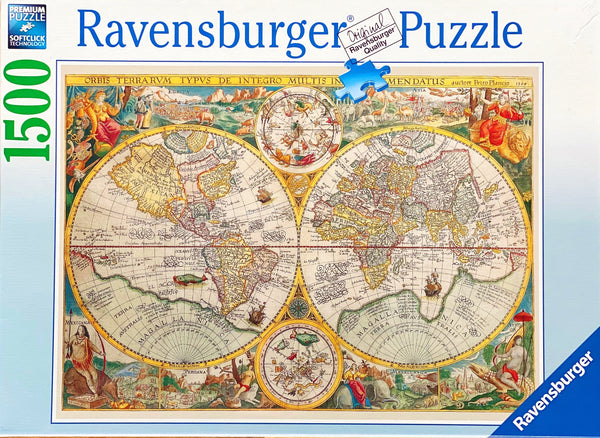 World Map 1594 Puzzle size 80 x 60 cm  Box Size 37 x 27 x 3 cm