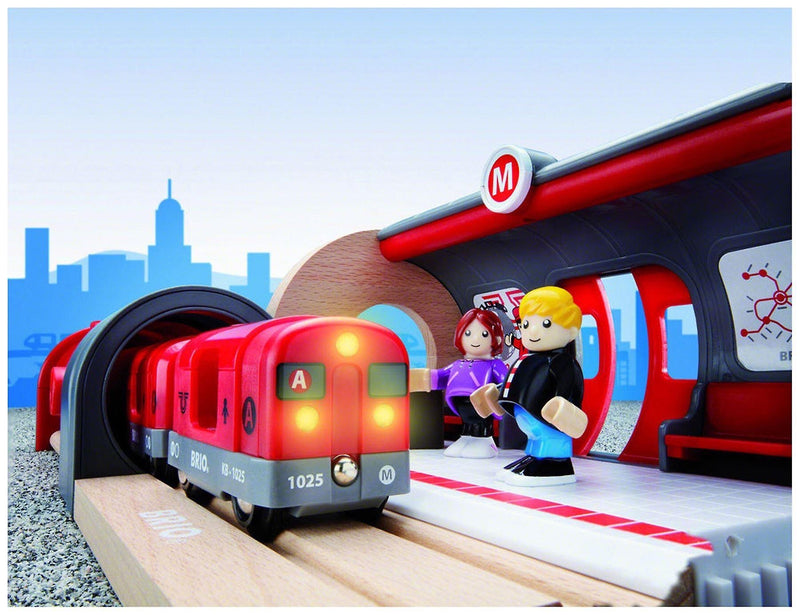 Brio - 20 Piece Metro Railway Set